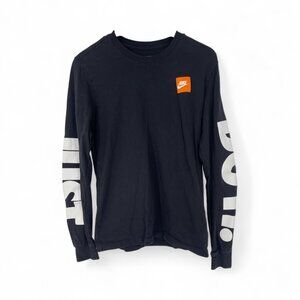 NIke NSW Sportswear JUST DO IT - Black Long Sleeve Shirt Men’s Small AR5197 063